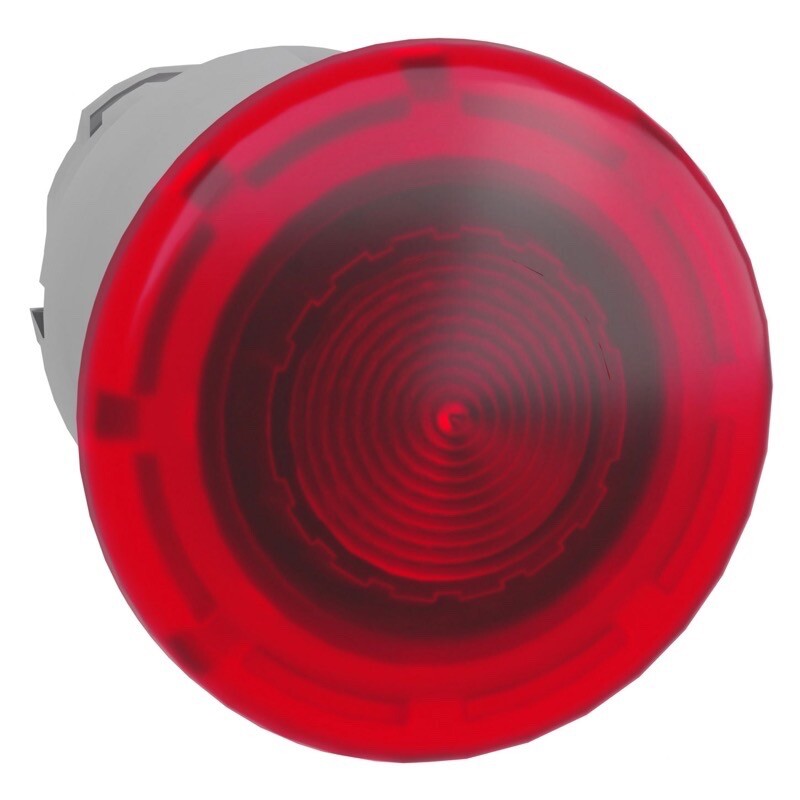 ZB4BW643 Schneider Harmony XB4 40mm Red Illuminated Emergency Stop Pushbutton Actuator 22.5mm Pull to Release