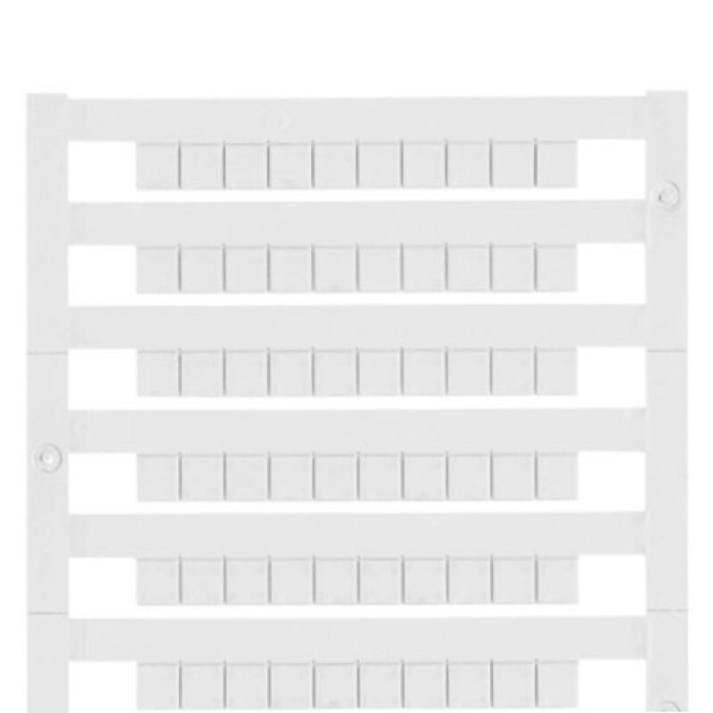 1609801044 Weidmuller Dekafix DEK 5/5 MC NE WS Terminal Marker 5 x 5mm Pitch in  mm (P): 5.00 Weidmueller White