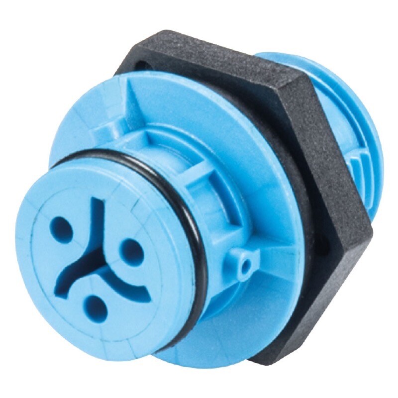 41.031.4043.9 Wieland RST Micro 3 Pole Female Panel Mount M14 8A 250/400V RST08i3 S B1 M02H BL