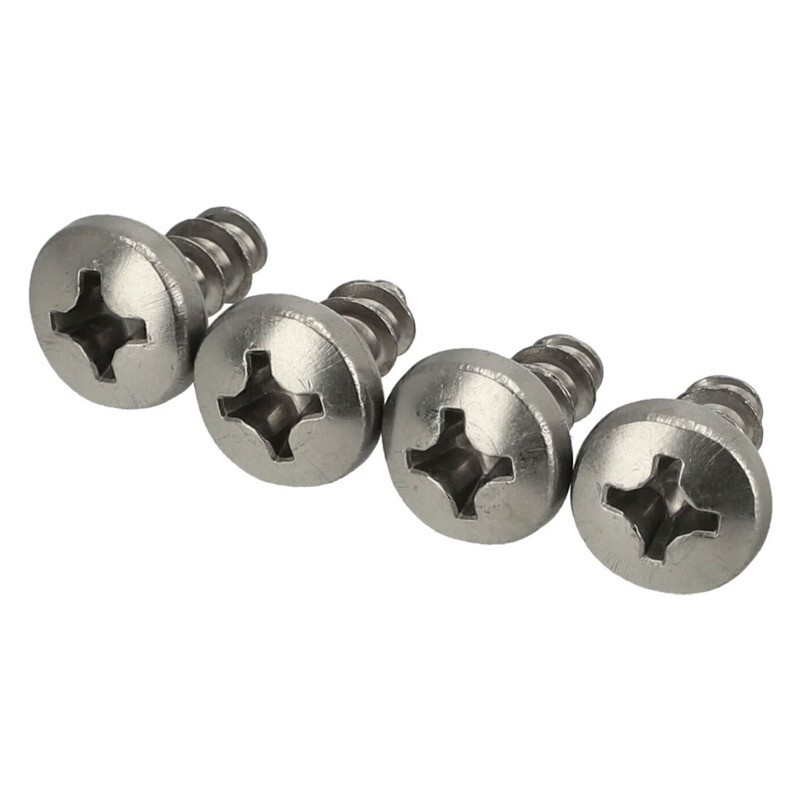 PT 60 x 11 PH2 SET Fibox Mounting Screw Set Pack of 4 for 5.2mm (Mounting) Pods