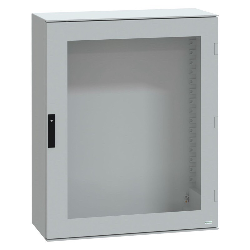 NSYPLM108TG Schneider Electric PanelSeT PLM GRP 1056H x 852W x 350mmD Wall Mounting Enclosure IP66 Glazed Door 4 Point Lock