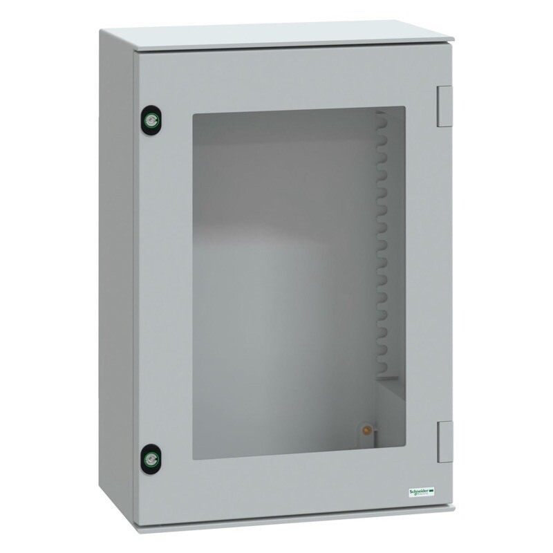 NSYPLM64TG Schneider Electric PanelSeT PLM GRP 647H x 436W x 250mmD Wall Mounting Enclosure IP66 Glazed Door