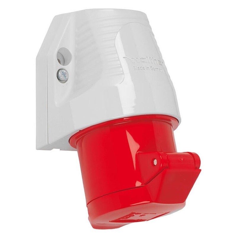 110406 WALTHER-WERKE Wall Socket 16A 4P 400V 6h IP44