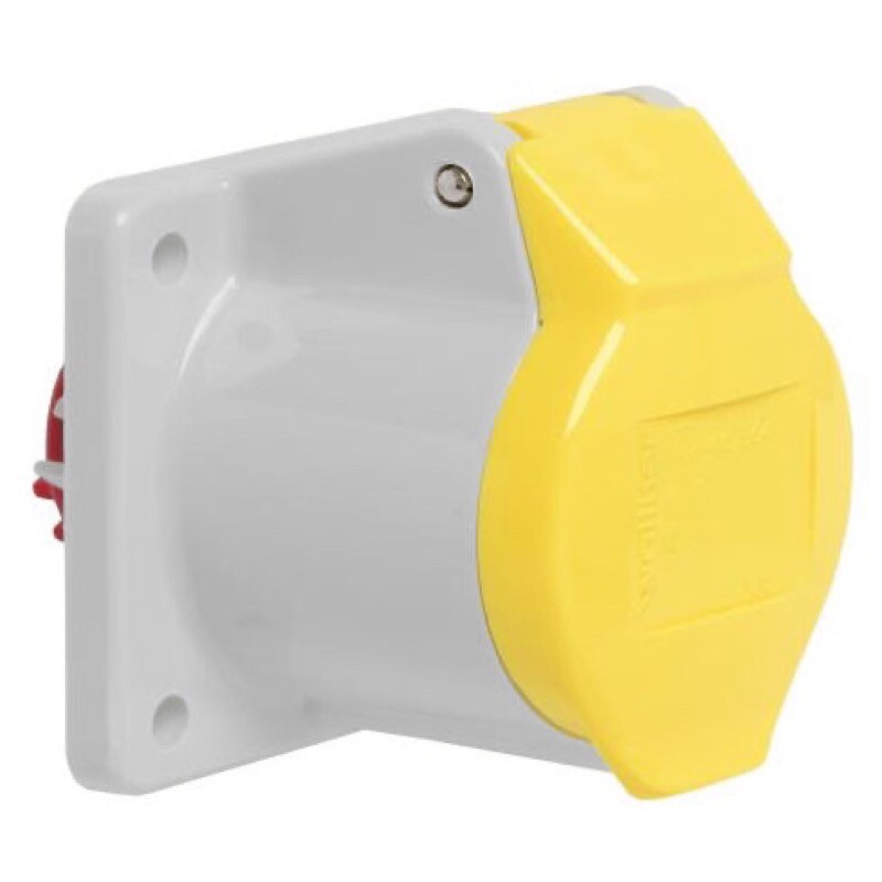 410304 WALTHER-WERKE Panel Socket 16A 3P 110V 4h IP44 Straight