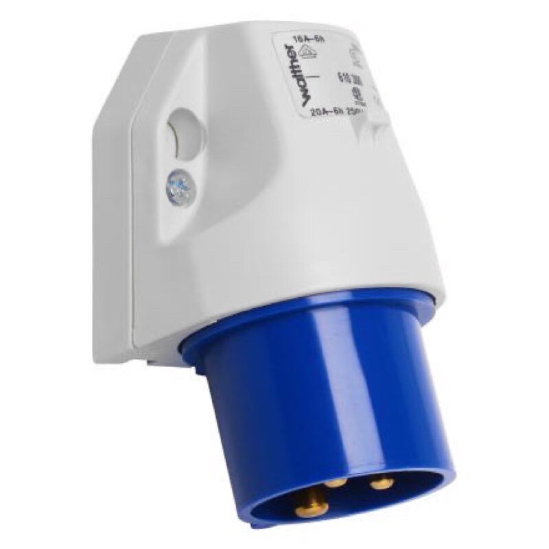 610306 WALTHER-WERKE Wall Appliance Inlet 16A 3P 230V 6h IP44