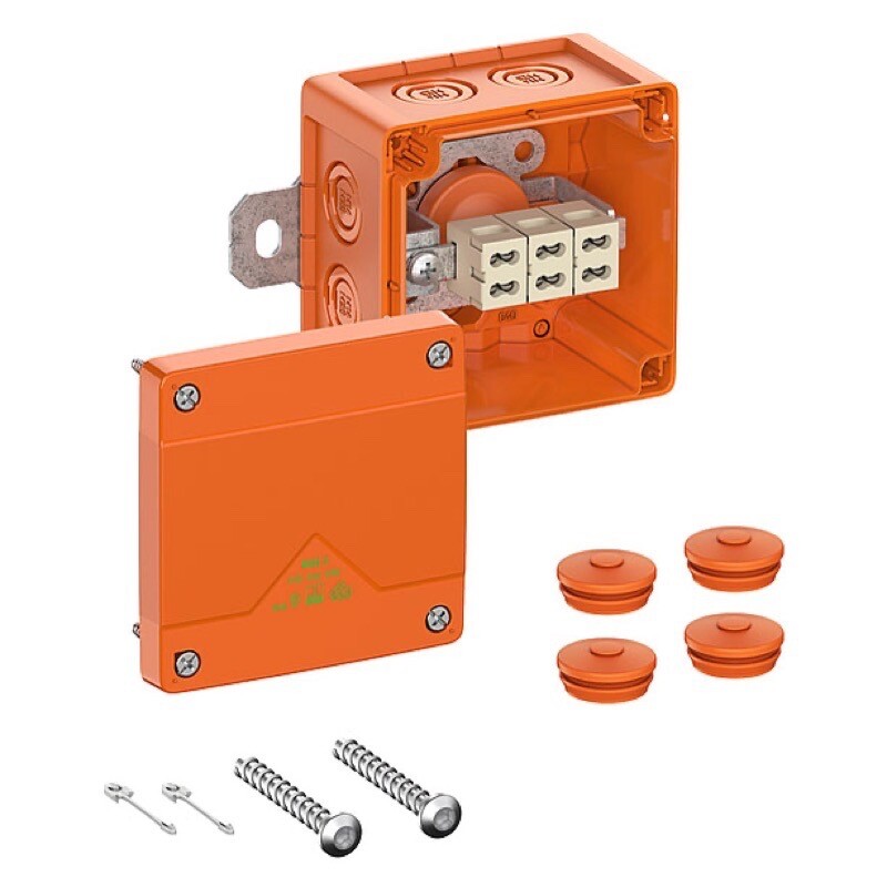 86740001 Spelsberg WKE 2-6 Cable Junction Box WKE 2 Duo 3 x 4 100 x 100 x 70mmD