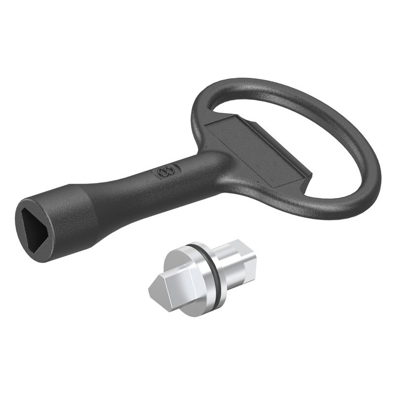 NSYTT8CSX Schneider PanelSeT S3X Stainless Steel 8mm Triangle Lock Insert