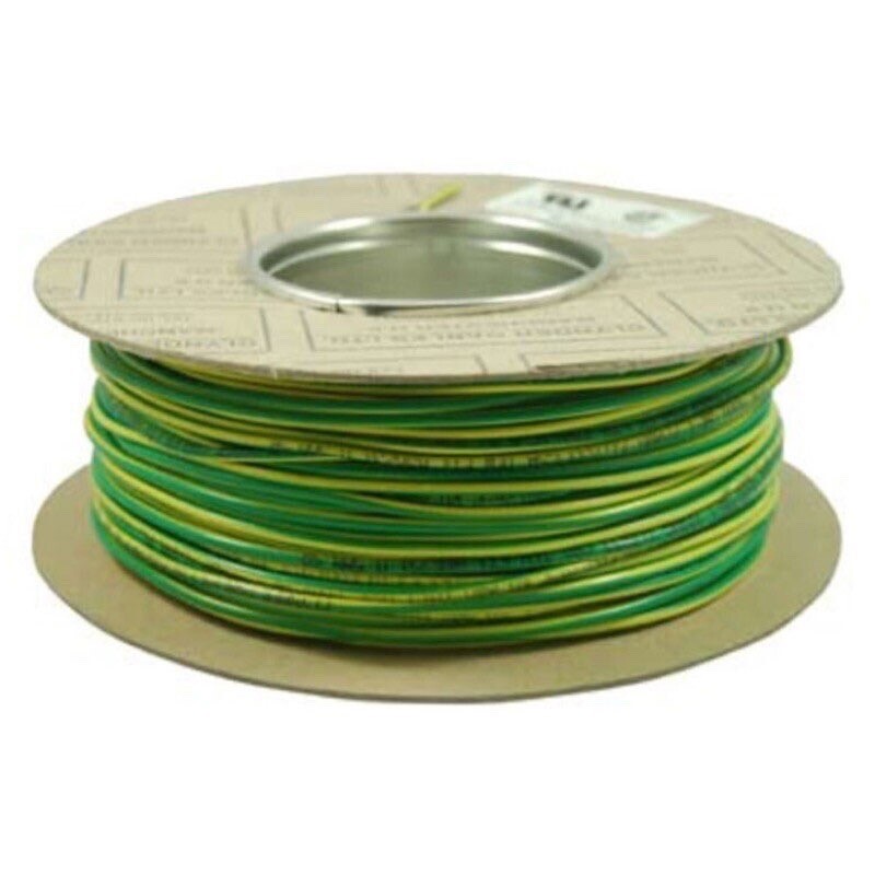 TRI0.5G/Y Clynder Tri-rated 0.5mm Green/Yellow BS 6231 Tri-rated Cable H05V2-K 