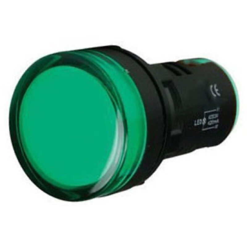 AD56DS-PG-24 ICG Pure Green LED Pilot Lamp 22mm 24V AC/DC