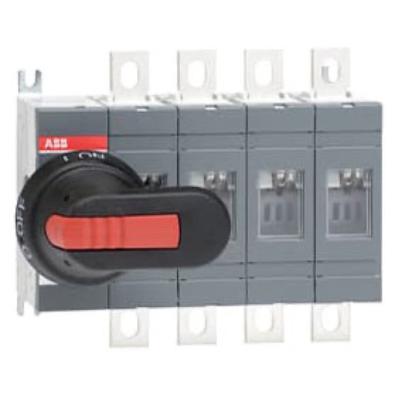 1SCA022713R4930 ABB OT 200A 4 Pole Isolator for Base Mounting Handle on Left Hand Side Switch Supplied with 210mm