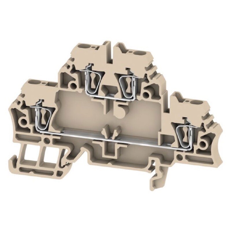 1674300000 Weidmuller Z Series ZDK 2.5 Feed-through Terminal Double-tier Terminal Tension-clamp Connection