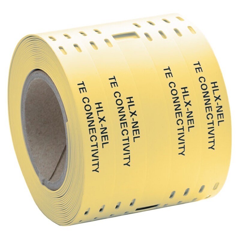 HLX125YW4NEL60S TE Connectivity HLX-NEL (Narrow Edge Leading) LFH Cable Markers 12.5mmH Yellow