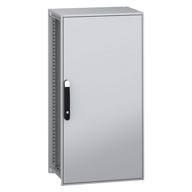 NSYSFN12660P Schneider PanelSeT SFN Mild Steel 1200H x 600W x 600mmD Floor Standing Enclosure Single Door IP55 with Mounting Plate
