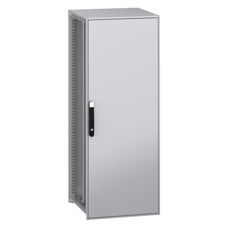 NSYSFN16660P Schneider PanelSeT SFN Mild Steel 1600H x 600W x 600mmD Floor Standing Enclosure Single Door IP55 with Mounting Plate
