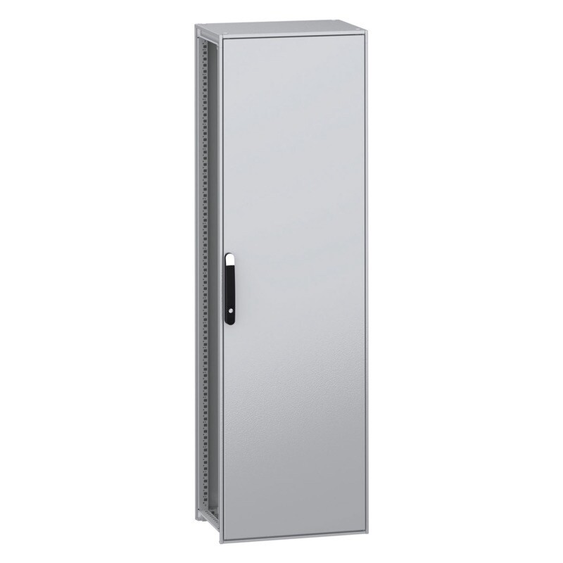 NSYSFN20640P Schneider PanelSeT SFN Mild Steel 2000H x 600W x 400mmD Floor Standing Enclosure Single Door IP55 with Mounting Plate