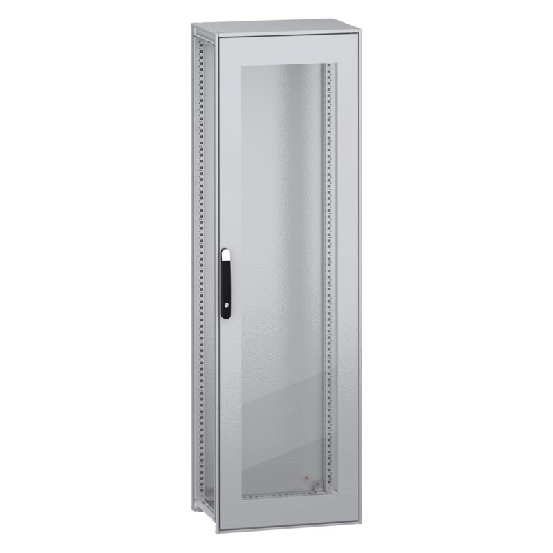 NSYSFN20650T Schneider PanelSeT SFN Mild Steel 2000H x 600W x 500mmD Floor Standing Enclosure Single Glazed Door IP55