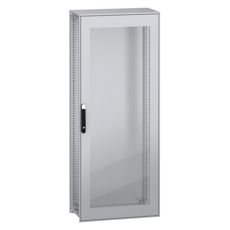 NSYSFN20880T Schneider PanelSeT SFN Mild Steel 2000H x 800W x 800mmD Floor Standing Enclosure Single Glazed Door IP55