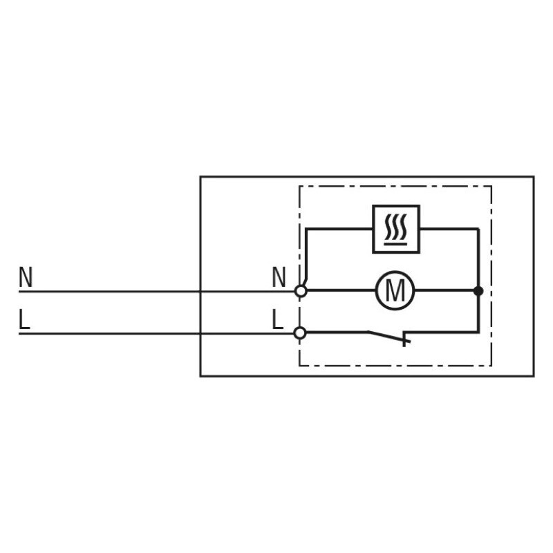03060.0-00 STEGO CS 030 1200W Enclosure Fan Heater with Thermostat: 0 - 60 Deg C 230V Screw Fixing