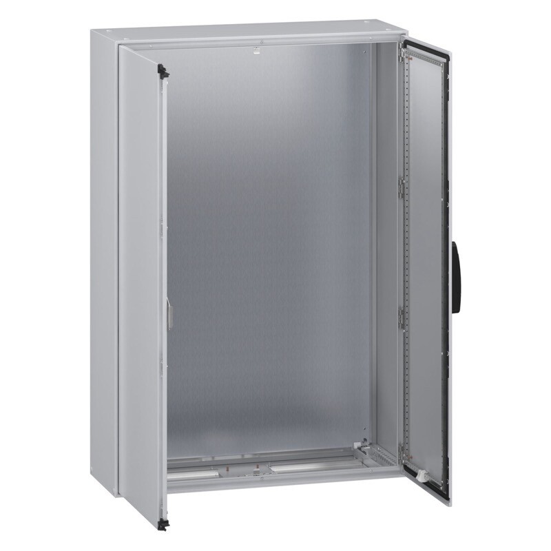 NSYSM1610402DP Schneider PanelSeT SM Mild Steel 1600H x 1000W x 400mmD Floor Standing Enclosure IP55