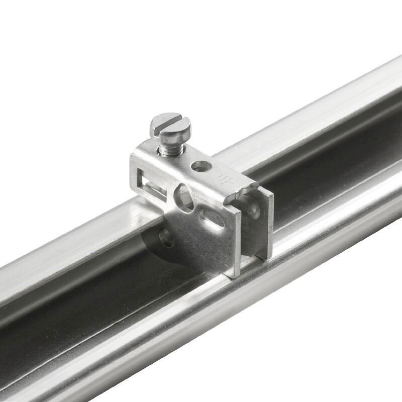 0445600000 Weidmuller MEW 1/32 End Bracket Grey TS32 Steel Width:  10.5mm 100oC