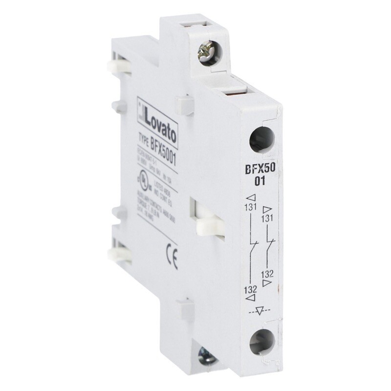 BFX5001 Lovato BF Series Mechanical Interlock Side Mount with 2NC Contacts for BF00, BF09-BF38