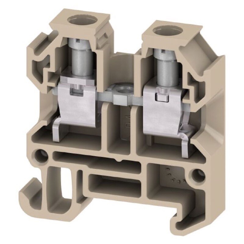 0294360000 Weidmuller SAK Series AKZ 4 Feed-through Terminal Block Connection Dark Beige 4mm2 32A 400V