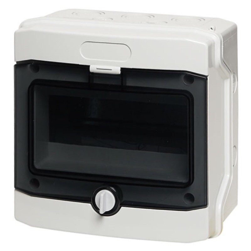 E-08W IMO Distribution Boxes 8 Way IP65 Enclosure Transparent Door 202 x 201 x 120mm