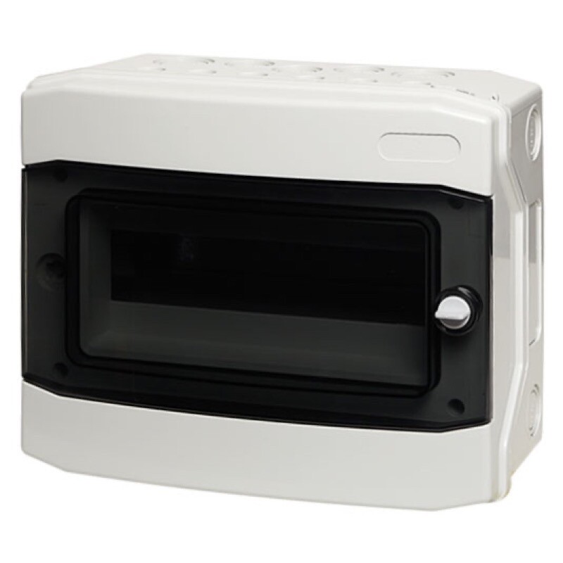 E-12W IMO Distribution Boxes 12 Way IP65 Enclosure Transparent Door 319 x 259 x 144mm