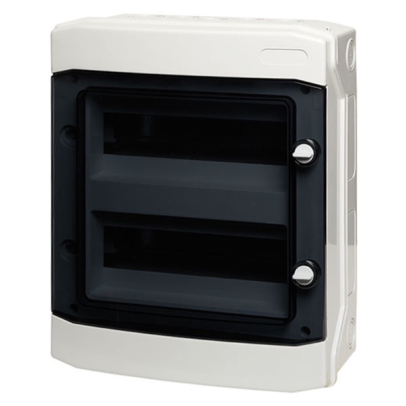 E-24W IMO Distribution Boxes 24 Way IP65 Enclosure Transparent Door 319 x 384 x 144mm