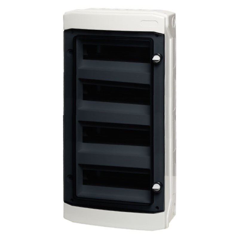 E-48W IMO Distribution Boxes 48 Way IP65 Enclosure Transparent Door 319 x 663 x 144mm