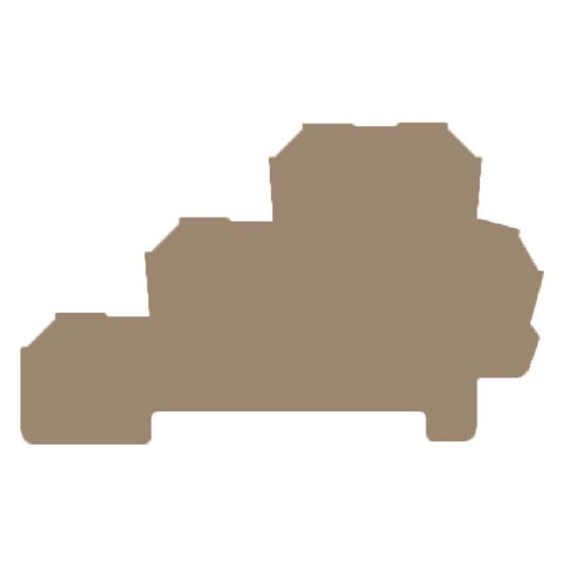 1783800000 Weidmuller W Series AP DLD2.5/PE DB End Plate for Terminals Dark Beige Height: 47.5mm Width: 1.5mm V-0