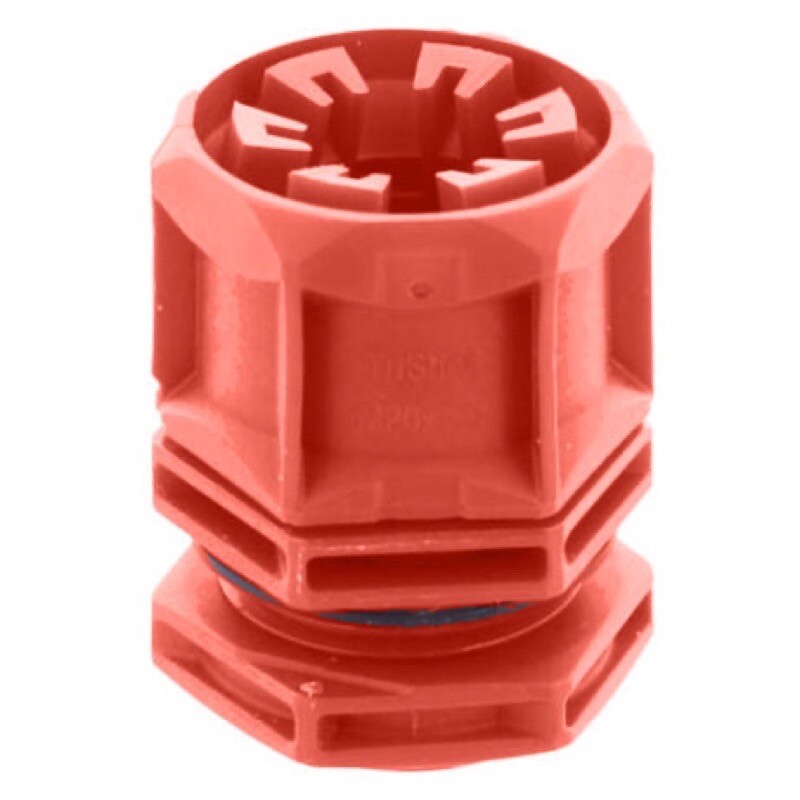10112912 WISKA TRISHOT ETKV-SET 20 RD Cable Gland and Locknut Red RAL3000 IP68 M20 6 - 14mm