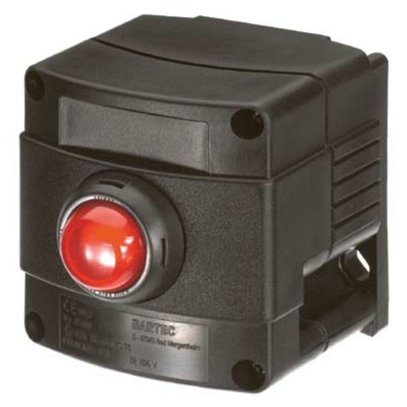 07-3511-10LRR Bartec ComEx Single Gang Control Station Indicator Light Red