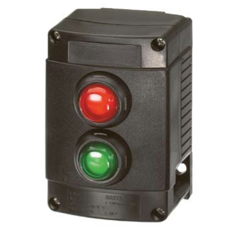 07-3512-10LRRLGG Bartec ComEx Double Gang Control Station 1 Indicator Light Red 1 Indicator Light Green