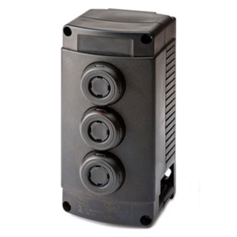 07-3513-10P74P74P74 Bartec ComEx Triple Gang Control Station 3 Pushbuttons per 1 NO + 1 NC