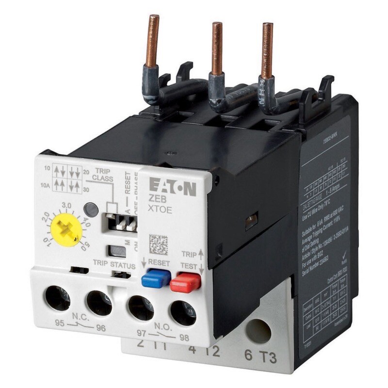 ZEB65-45 Eaton ZEB Electronic Overload Relay 9-45A 1 N/O &amp; 1 N/C Suitable for DILM40-72 Contactors