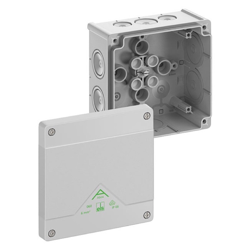 80640001 Spelsberg Abox 060-L Polypropylene 127 x 127 x 70mmD Grey without Terminals IP66
