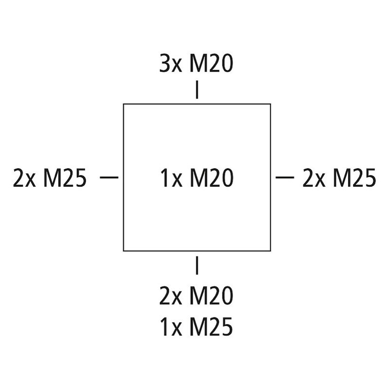 80440001 Spelsberg Abox 040-L Polypropylene 102 x 102 x 57mmD Grey without Terminals IP66