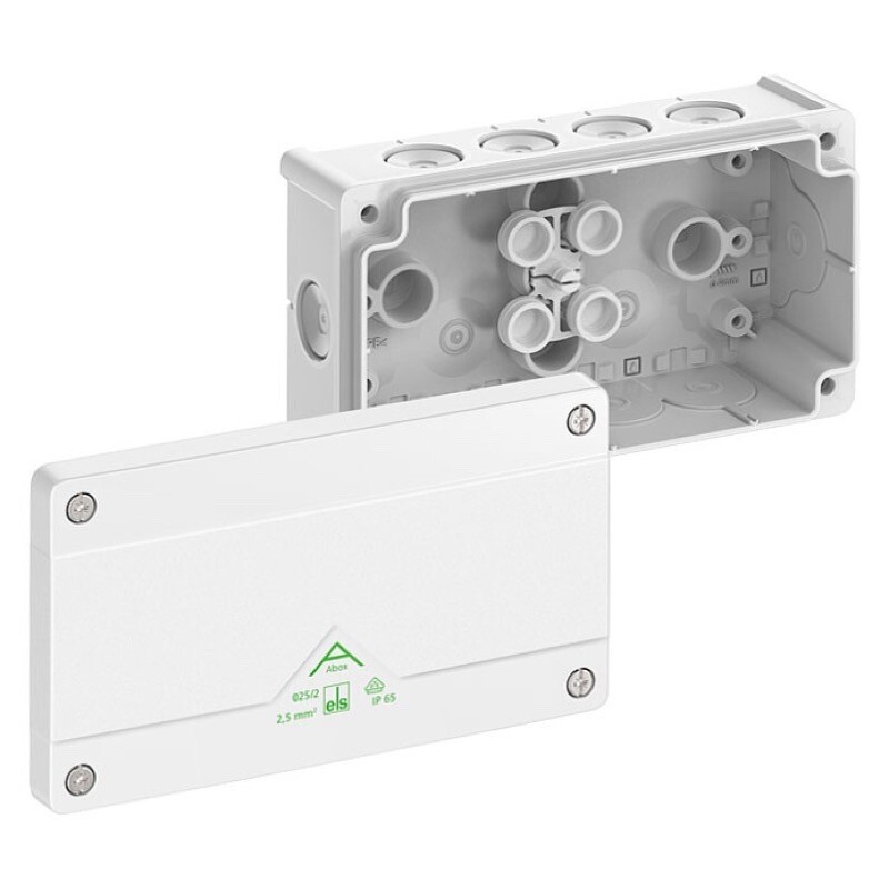 80210201 Spelsberg Abox 025/2-L/w Polypropylene 152 x 87 x 52mm White without Terminals IP66