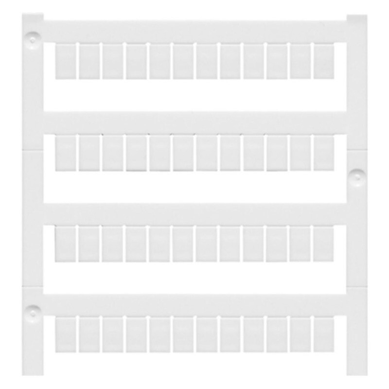 1640740000 Weidmuller WS 8/5 MC NE WS Terminal Marker 8 x 5mm Pitch in mm (P) 5.00 Weidmueller, Allen-Bradley White