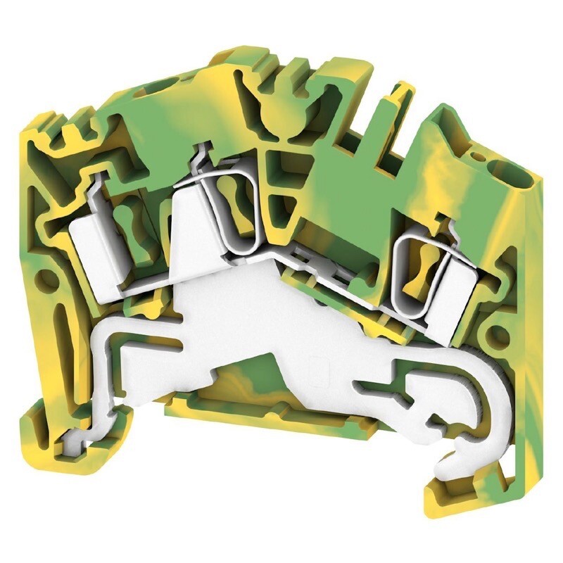1772090000 Weidmuller ZPE 2.5-2 Z-series PE Terminal Rated Cross-section 2.5mm Tension-clamp Connection Green/Yellow