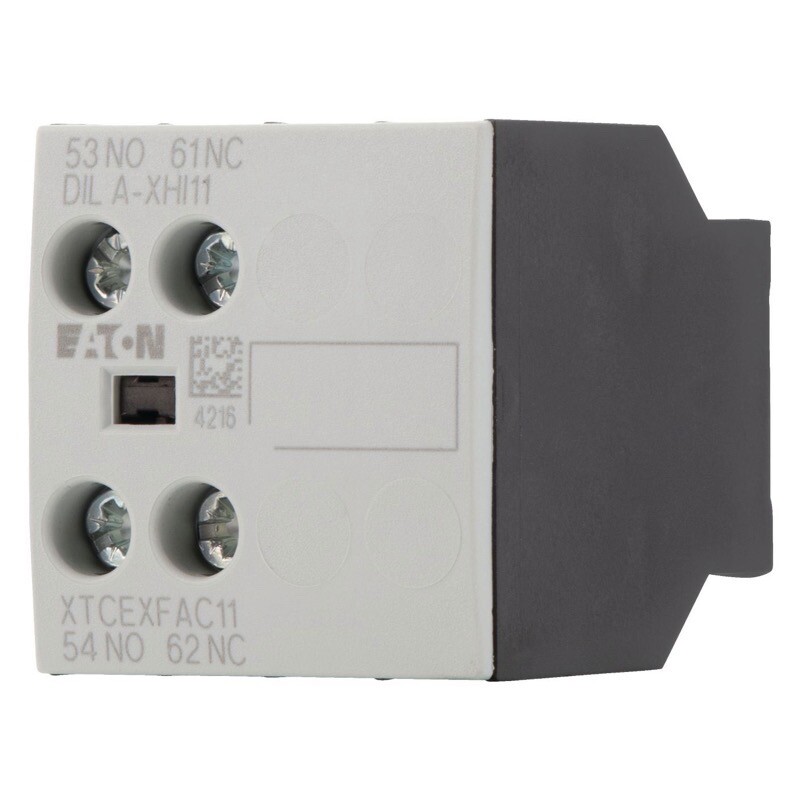 DILA-XHI11 Eaton DILA Auxiliary Contact Block 1 x N/O &amp; 1 x N/C Contacts Top Mounting