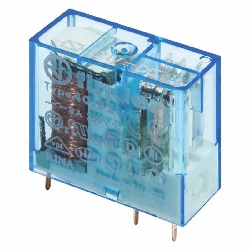 40.31.7.012.0000 Finder 40.31 Single Pole Relay 10A 12VDC Coil with 1 Change-Over Contact (SPDT)