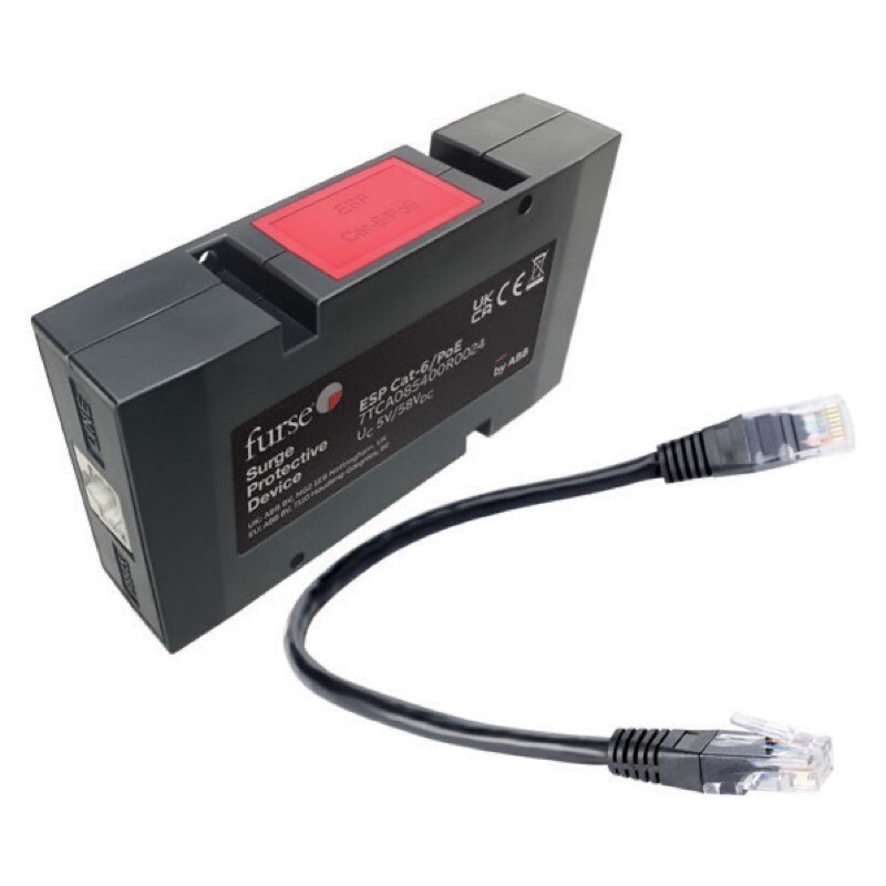 7TCA085400R0024 ABB Furse ESP CAT-6/POE Plug in Ethernet Network (Including Power Over Ethernet) Surge Protection Device