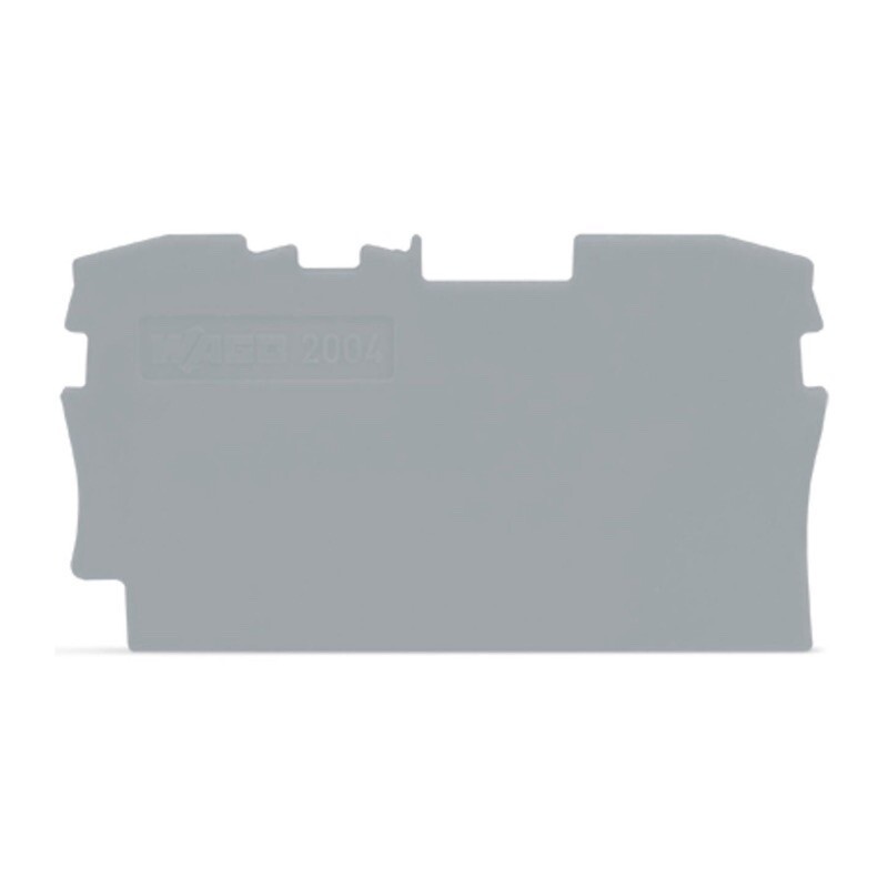 2004-1291 WAGO TOPJOB S Intermediate and End Plate 1mm Thick Grey