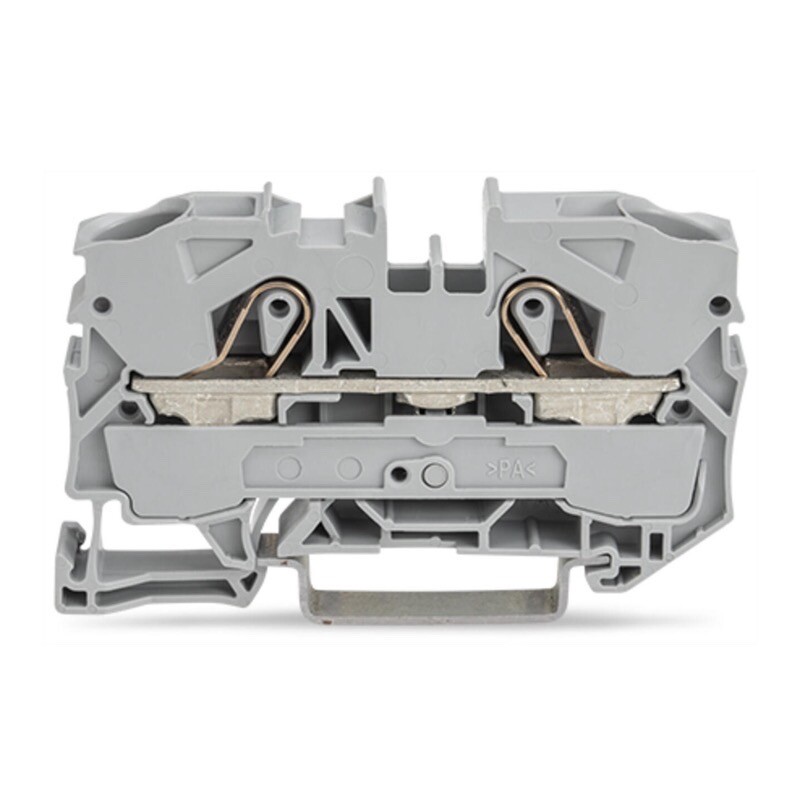 2010-1201 WAGO TOPJOB S 2-conductor Through Terminal Block 10mm2 Suitable for Ex e II Applications