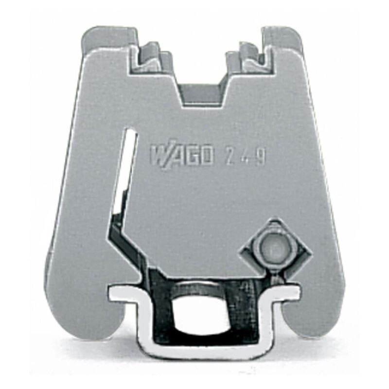 249-101 WAGO Screwless End Stop 6mm Wide for WMB Markers Grey
