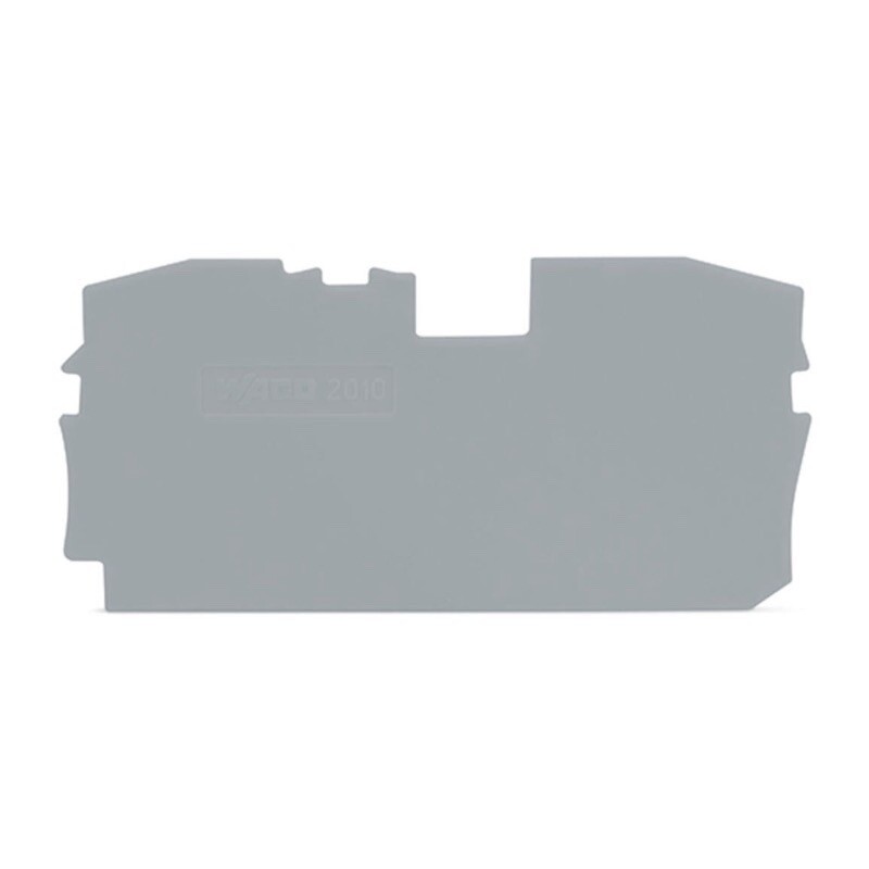 2010-1291 WAGO TOPJOB S Intermediate and End Plate 1mm Thick Grey