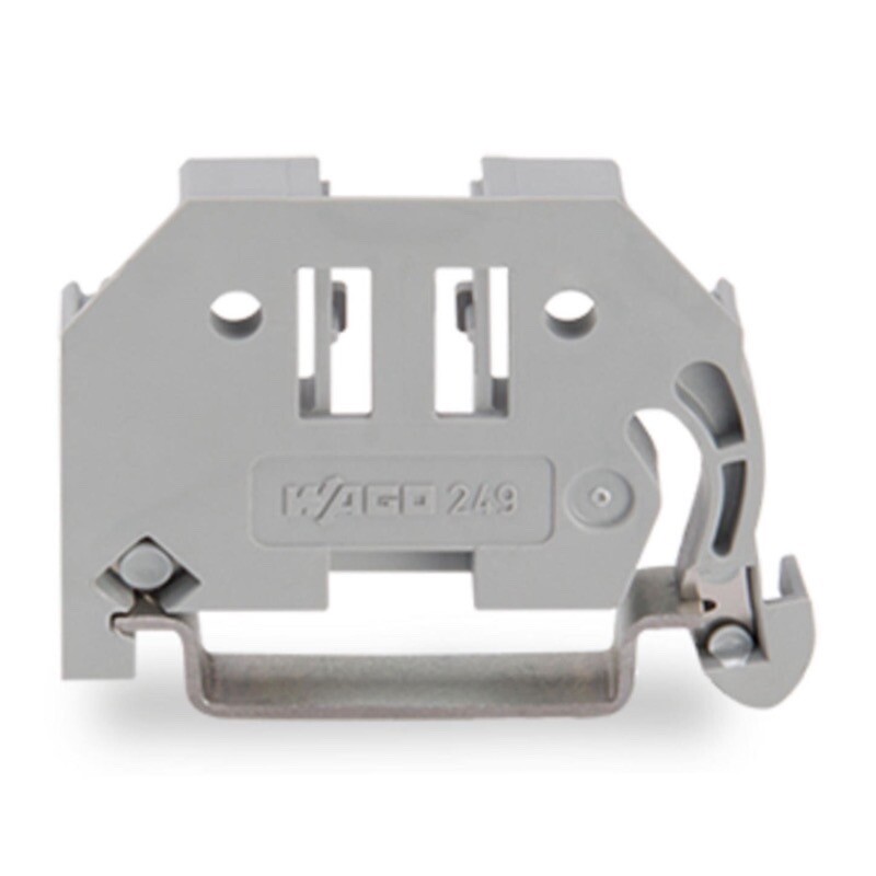 249-116 WAGO Screwless End Stop 6mm Wide for TS35 DIN Rail Grey