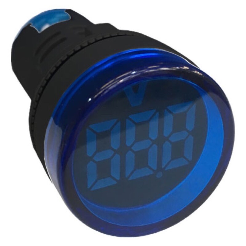 PL22-VMAC-B SCL PL22-VM Series 22.5mm Voltmeter 50-380V AC Blue IP65